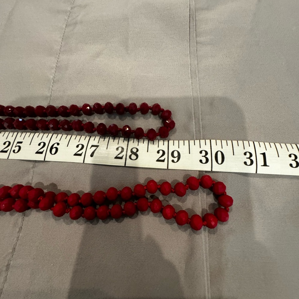 Bead necklaces